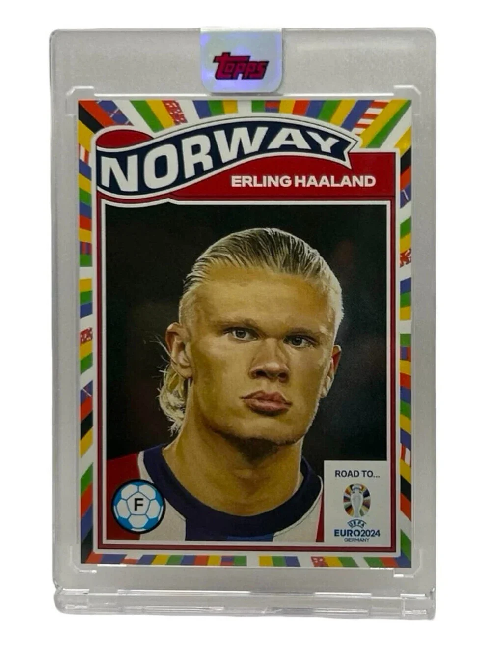 2024 Topps Road to UEFA Euro 2024 Living Set /3143 Erling Haaland #003 Norway